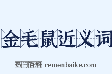 金毛鼠近义词是什么意思的图片